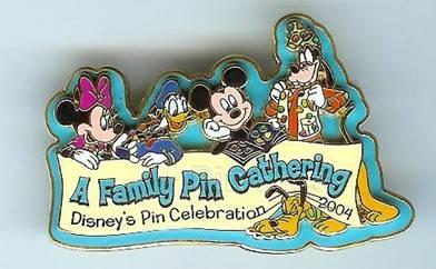WDW - Mickey, Minnie, Donald, Goofy and Pluto -  Logo - Family Pin Gathering