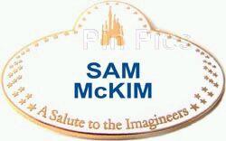 A Salute to the Imagineers Name Tag (Sam McKim)