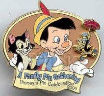 WDW - Pinocchio, Figaro & Jiminy Cricket - A Family Pin Gathering