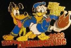 DCL - Happy Thanksgiving 2003 (Pluto & Donald) - Artist Proof