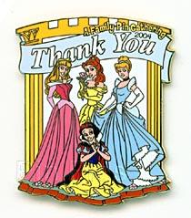 WDW - Aurora, Belle, Cinderella & Snow White - Princesses - A Family Pin Gathering - Thank You Gift