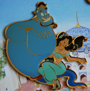 TDR - Jasmine & Genie - Aladdin - Tokyo Disney Sea - Arabian Coast - From a Pin Frame Set - TDS