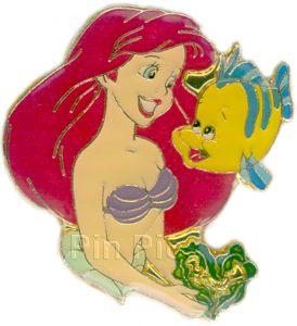 Ariel and Flounder with Flower