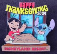 DLR - Happy Thanksgiving 2004 (Lilo and Stitch) - Outsize Prototype # 2 - Black Metal Slider
