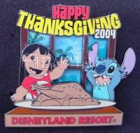 DLR - Happy Thanksgiving 2004 (Lilo and Stitch) - Outsize Prototype # 4 - Gold Metal/Movement