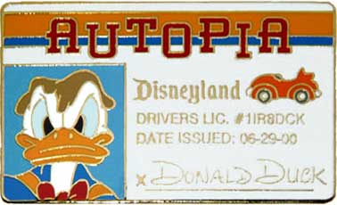 DLR - Autopia Driver's License Series (Donald Duck)