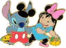 Disney Auctions - Lilo and Stitch as Mickey & Minnie
