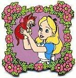 Disney Auctions - Alice and Dinah in Floral Frame