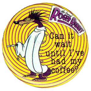 Who Framed Roger Rabbit (Psycho Weasel in Straight Jacket) Button