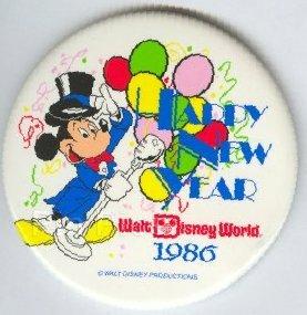 WDW - Happy New Year 1986 Button