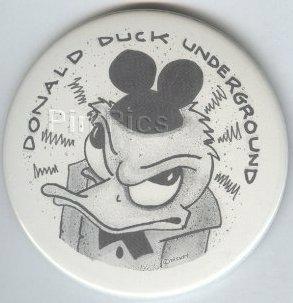 Button - Donald Duck Underground Button