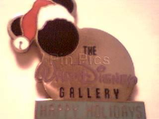 The Walt Disney Gallery -Mickey Icon - Happy Holidays - Santa Hat