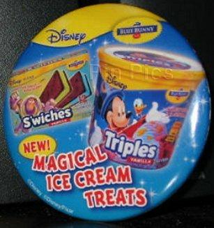 Magical Ice Cream Treats (Sorcerer Mickey) Button