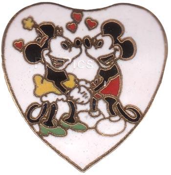 Multiple - Mickey & Minnie - White Heart - Version 7