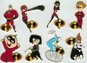 Disney Auctions - The Incredibles (8 Pin Set)