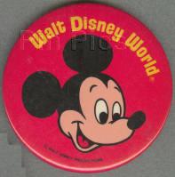 Button - WDW – Large Red Round Mickey