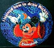 Disneyland 'I learned how to draw Mickey' Button