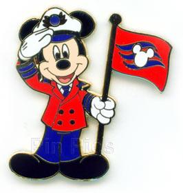 DCL - Captain Mickey Saluting with DCL Flag