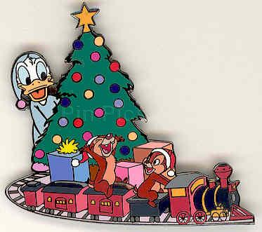 Disney Auctions - Christmas Train (Chip, Dale & Donald Duck)