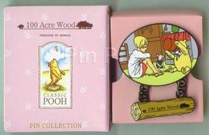 Classic Pooh – 100 Acre Wood Collection (Christopher Robin sitting w/ Pooh & Piglet)