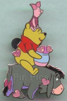 DLR - Hearts All Around (Pooh, Piglet & Eeyore) - Artist Proof
