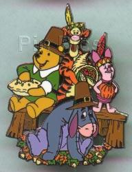 JDS - Thanksgiving - Pooh & Family - Walt Disney 100th Year - Black Metal 