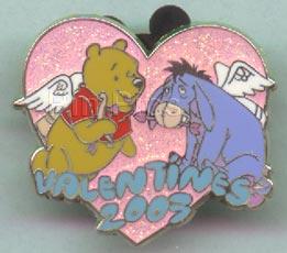 Valentine's 2003 - Pink Heart (Pooh & Eeyore)