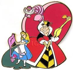 Disney Auctions - Alice, Cheshire Cat & Queen of Hearts