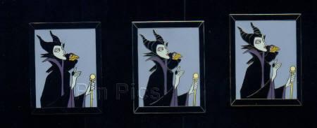 Disney Auctions - Framed Maleficent & Diablo - 3 Pin Set (Artist Proof)