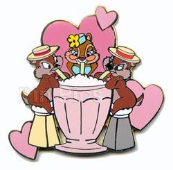 Disney Auctions - Chip and Dale and Clarice - Valentine Duos