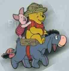 Piglet & Pooh Riding Eeyore