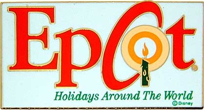 WDW - Red Epcot Holidays Around the World Pin #2