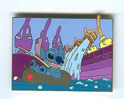 Disney Auctions - Stitch Fishing & Fantasia Brooms