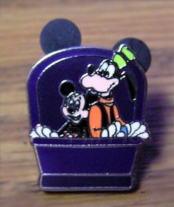 WDW - Mickey & Goofy Doombuggy - Phineas Gift - Haunted Mansion - 999 Happy Haunts Ball 2004 - Lanyard Pin