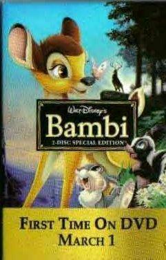 Bambi - Video/DVD Release (Thumper & Flower) button