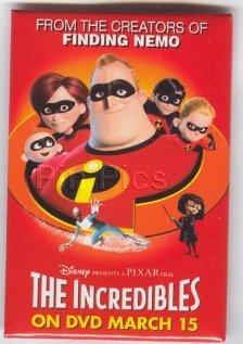 The Incredibles Promo Button - Rectangular