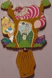 Disney Auctions - Alice & Cheshire Cat with Tree/Door Hinged