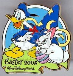 WDW - Donald Duck - Easter Egg Hunt 2005 Collection - White bunny - Sorcerer's hat