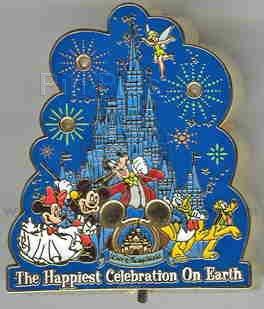 WDW - Happiest Celebration on Earth (Light-Up Pin)