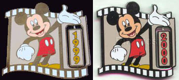 DIS - Mickey - 1999 to 2000 - Countdown To the Millennium - Spinner - Pin 1