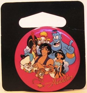 Button - Small Aladdin & Cast
