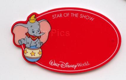 WDW - Red Name Badge (Dumbo)