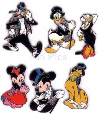 JDS - Mickey, Minnie, Donald, Daisy, Pluto, Goofy - Formal Wear - Mini - Set