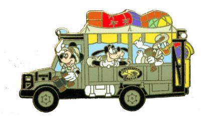 WDW - Mickey, Goofy & Donald - Animal Kingdom Safari Bus