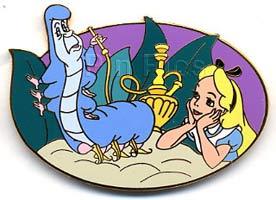 Disney Auctions - Alice with Caterpillar (Oval)