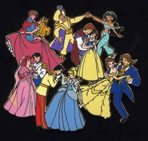 Disney Auctions - Disney Princesses and Princes Dancing