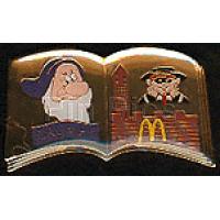 Bootleg - Grumpy from Snow White in a McDonald's open book