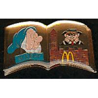 Bootleg - Sleepy from Snow White in a McDonald's open book