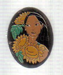 Pocahontas with Sunflower (Oval)