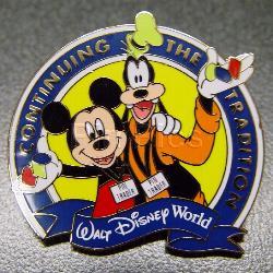 Disney Trading Pins 4080 WDW - Continuing the Tradition 2001 (Mickey &  Goofy)